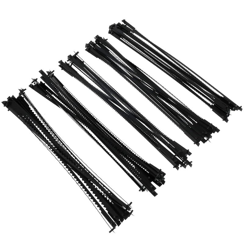 SOEWWEKLAX 60Pcs 5-Inch Scroll Saw Blade Pin End Replacement for Wen 3921 3923, Dremel, Craftsman, Penn State, Delta, Ryobi and All 15in.and 16in.Scroll Saw for Wood - Image 1
